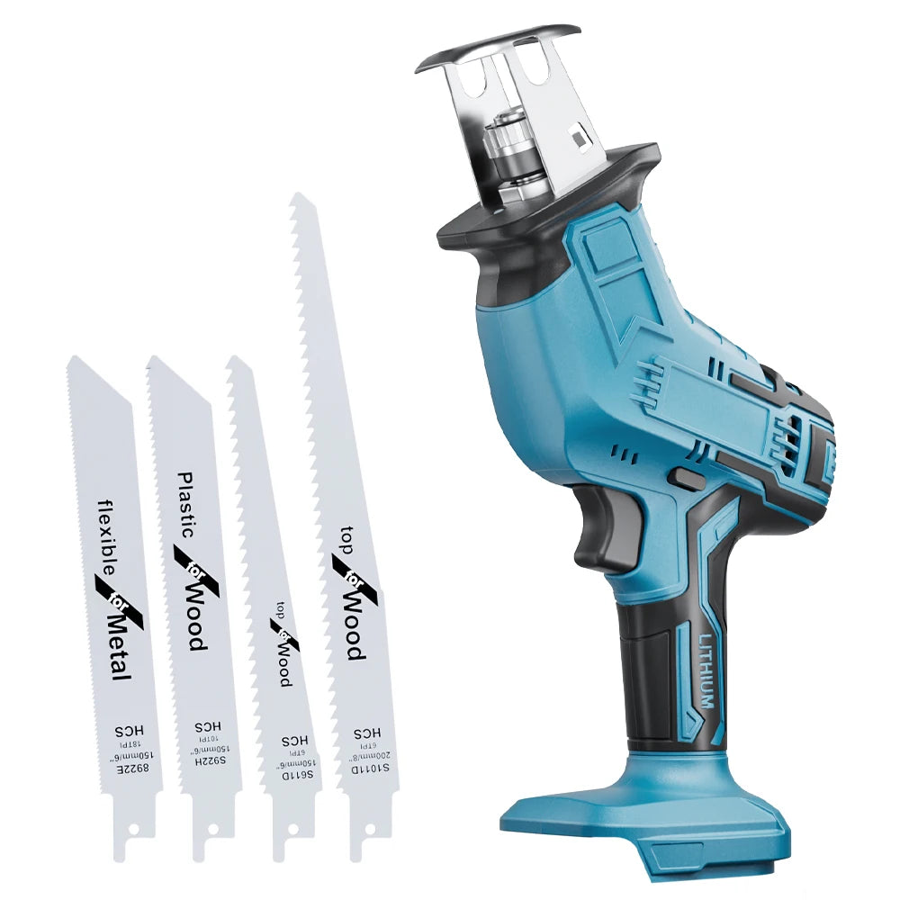Reciprocating saw with blades – Makita-compatible