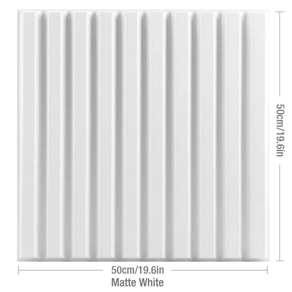 3D Geometric PVC Wall Panel Pack of 12 19.6x19.6in Modern Style