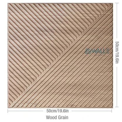 3D Geometric PVC Wall Panel Pack of 12 19.6x19.6in Modern Style