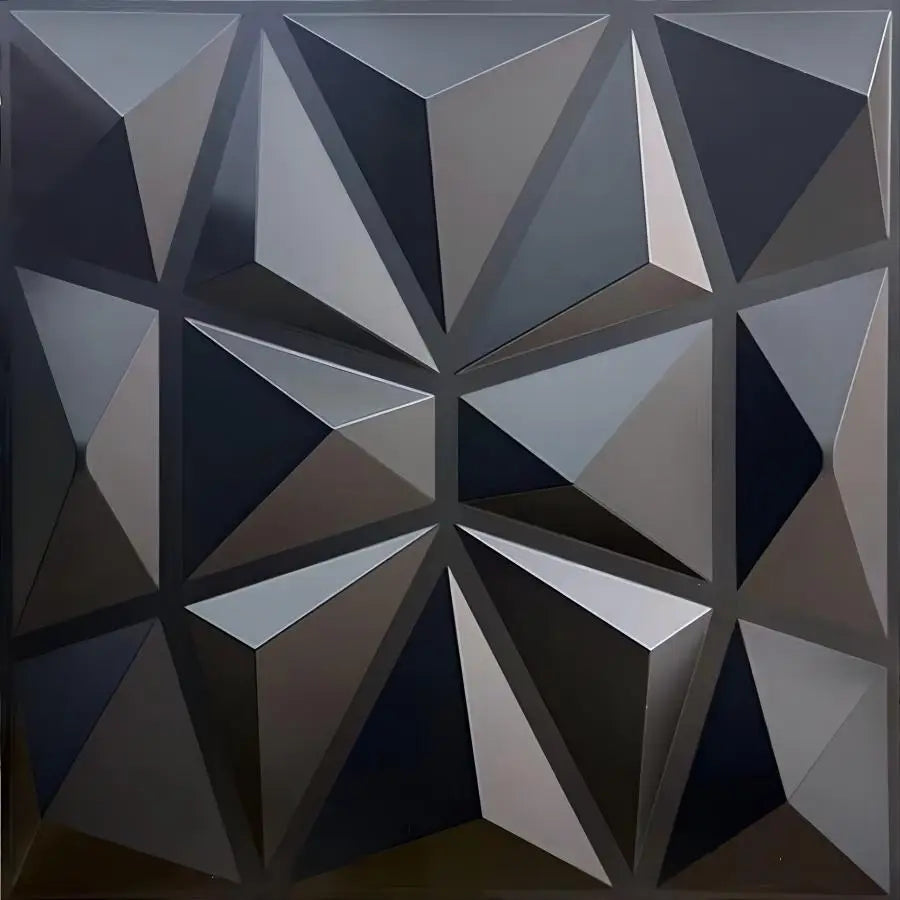 3D Textured PVC Wall Panels 12-20 Pack 11.81x11.81in Modern Style
