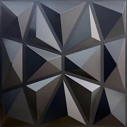3D Textured PVC Wall Panels 12-20 Pack 11.81x11.81in Modern Style