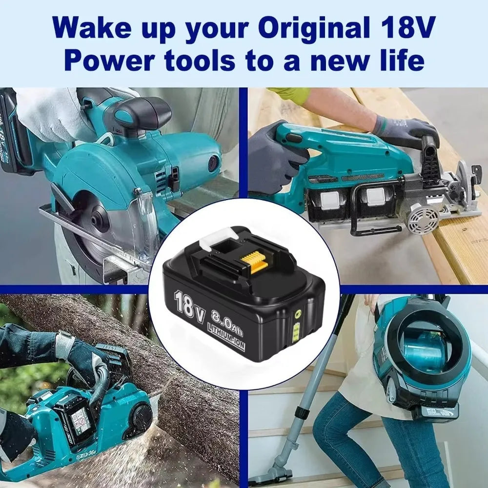 18V Replacement Battery for BL1860 BL1850B BL1840 BL1830 Power Tools