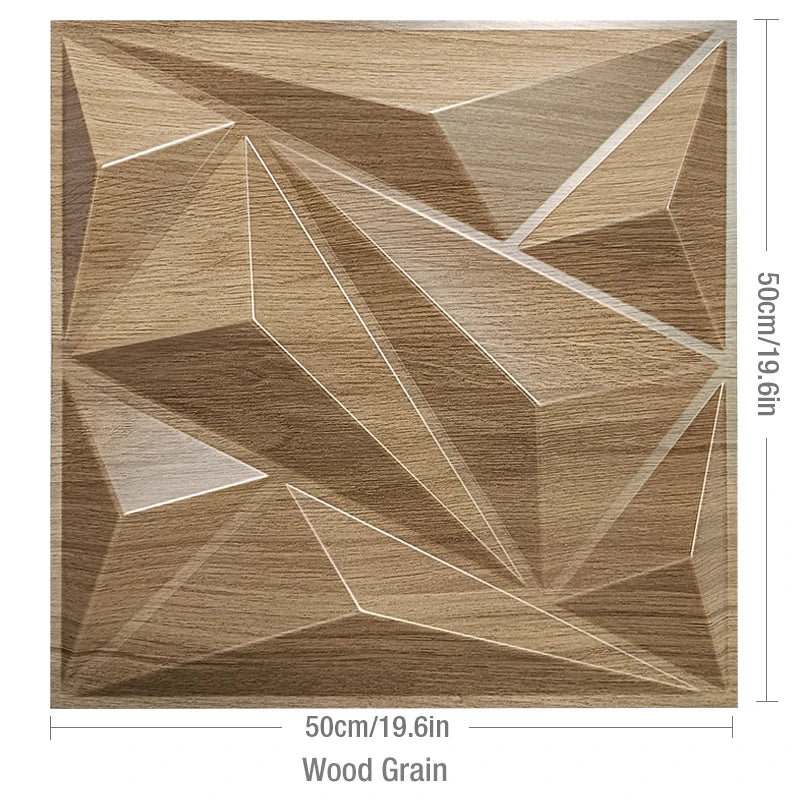3D Wave Stripe PVC Wall Panel Pack of 4 19.6x19.6in Modern Style