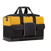 Wide mouth tool bag, front – Wide Mouth Tool Bag with Moulded Base, 16in/20in