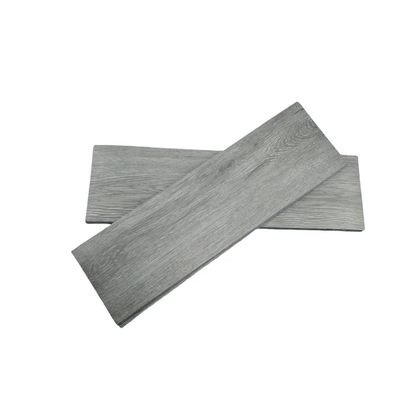 10-Pack Self-Adhesive PVC Floor Stickers 15.75x5.98in Wood Grain Waterproof