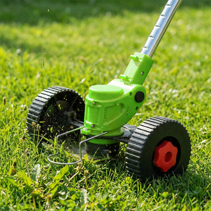 Cordless Grass Trimmer Adjustable Length Lawn Mower Wheels Handheld Brush Cutter Weed Eater for Makita 18V Battery Pin