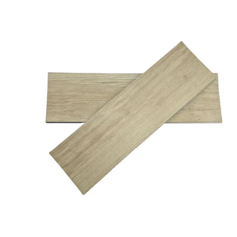 10-Pack Self-Adhesive PVC Floor Stickers 15.75x5.98in Wood Grain Waterproof