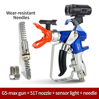 3600 PSI High Pressure Airless Paint Spray Gun with Guard Sensor Light