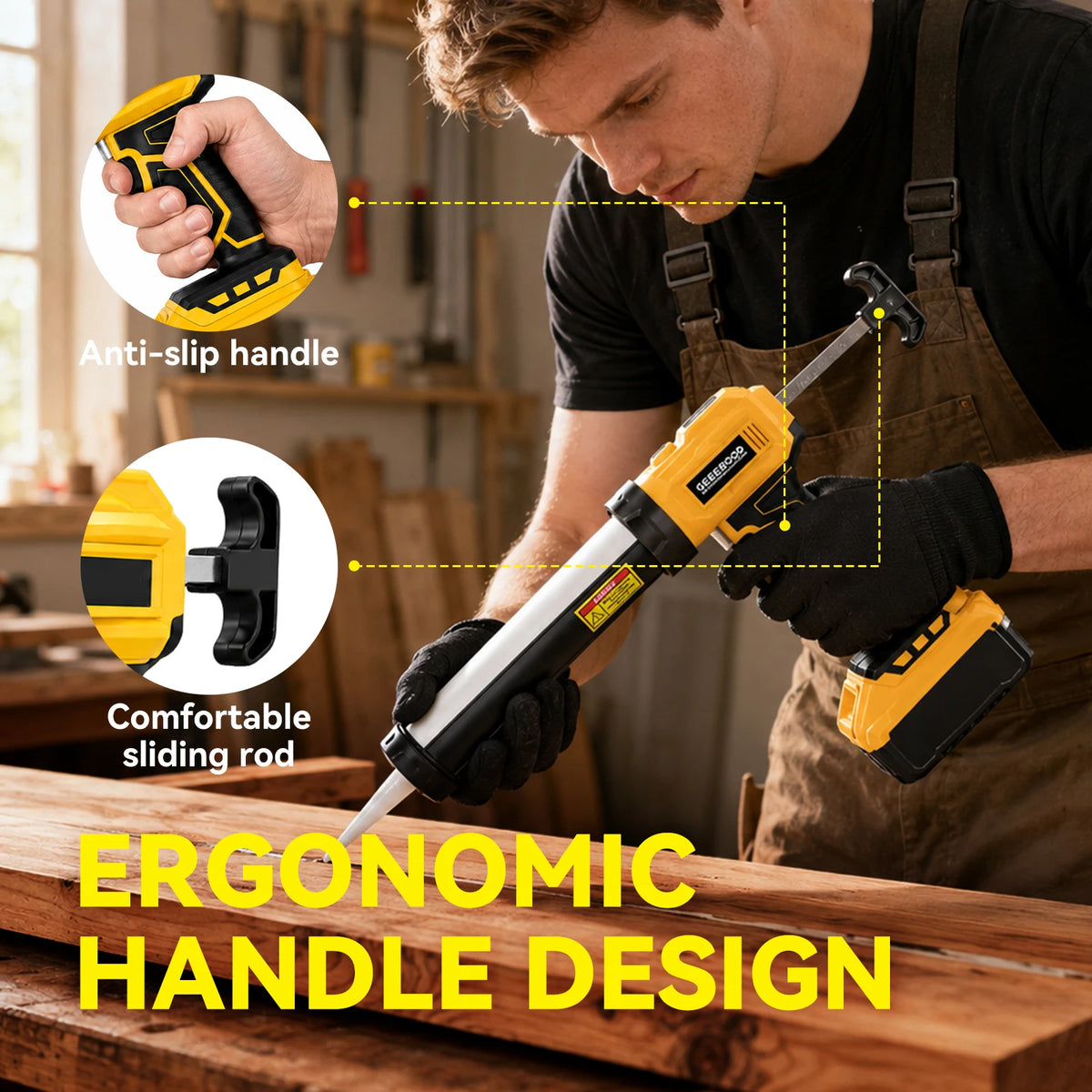 Ergonomic handle – DeWalt-compatible