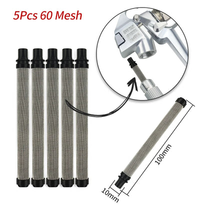 Black filters – Airless Spray Gun Filters 30–200 Mesh, 5-Pack