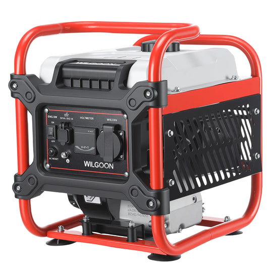 1000W Portable Inverter Generator 105cc 4-Stroke Gasoline 230V AC USB for Camping Motorhome