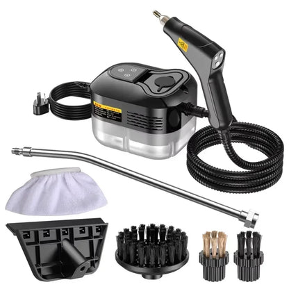2500W High-Temperature Steam Cleaner 1200ml Tank 6-Level Adjustable for Home Car Kitchen