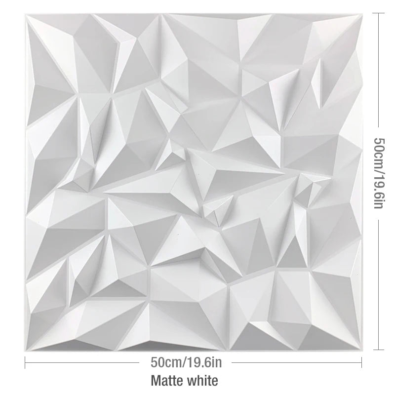 3D Wave Stripe PVC Wall Panel Pack of 4 19.6x19.6in Modern Style