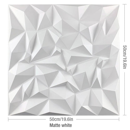 3D Wave Stripe PVC Wall Panel Pack of 4 19.6x19.6in Modern Style