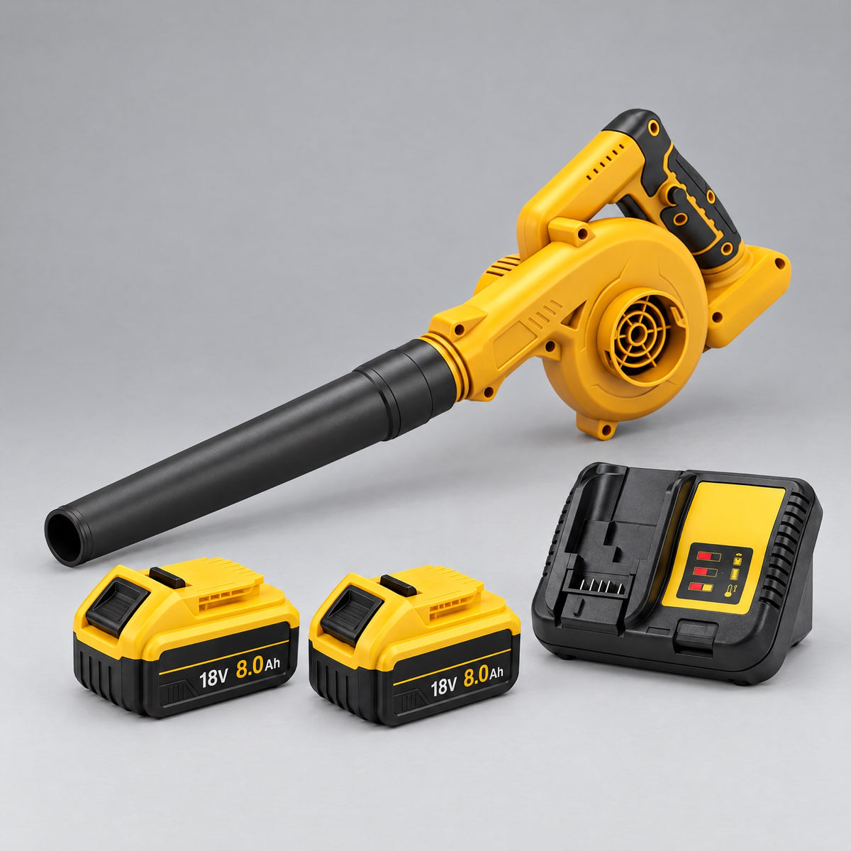 DeWalt Compatible 2-in-1 Cordless Leaf Blower & Vacuum – 2-battery kit with charger