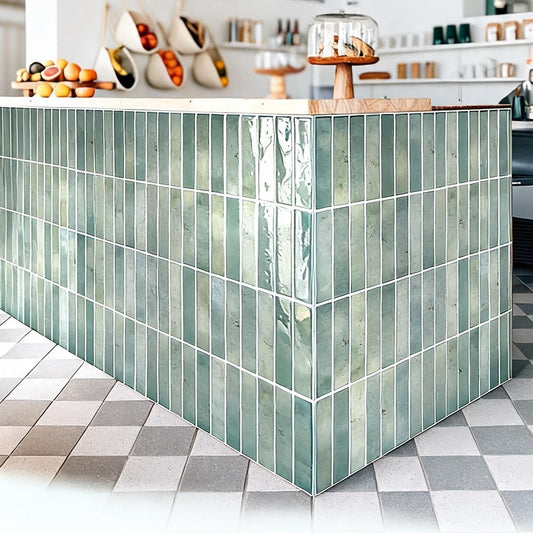 3D Imitation Handmade Tile Stickers 10-50 Pack Self-Adhesive Kitchen Backsplash Waterproof