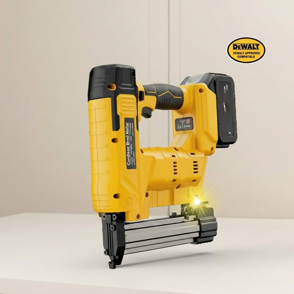 Dewalt Compatible Powerful 18GA 2-in-1 Cordless Nailer Stapler Gun Dewalt Battery