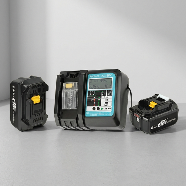 Pro Direct Tools 18V Makita-Compatible 8.0Ah Lithium-Ion Battery and Charger Kit