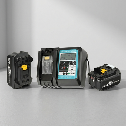 18V battery with rapid charger – Makita-compatible