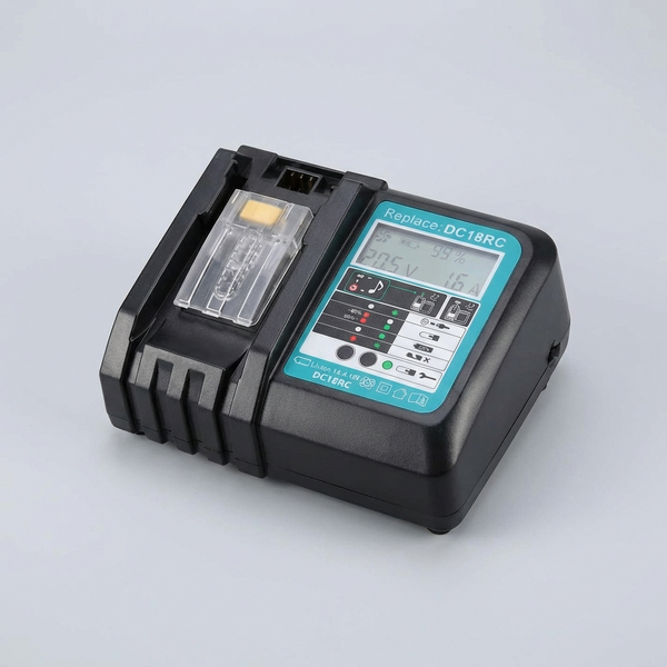 Pro Direct Tools Rapid Charger for Makita 18V and 14.4V Lithium-Ion Batteries, DC18RC-LCD, Multi-Plug