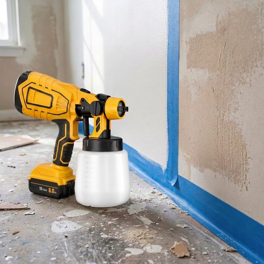 Dewalt Compatible Pro Paint Sprayer + Battery Power Bundle & Accessories