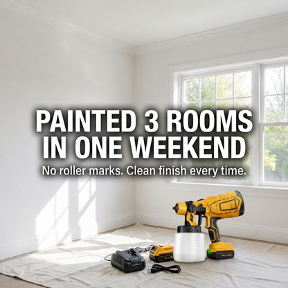 Dewalt Compatible Pro Paint Sprayer + Battery Power Bundle & Accessories