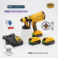 Dewalt Compatible Pro Paint Sprayer + Battery Power Bundle & Accessories