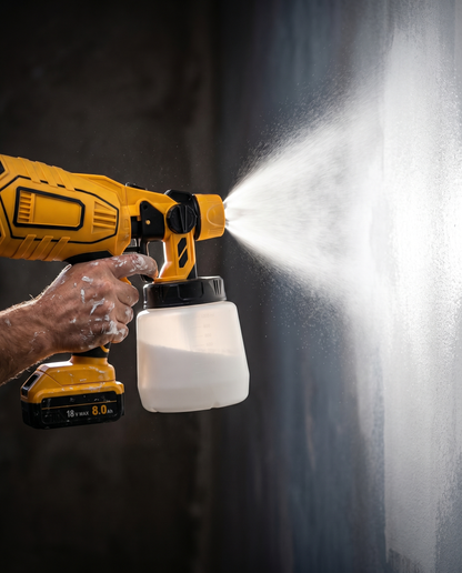 Spraying a wall, fine mist – DeWalt-compatible