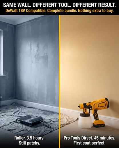 Dewalt Compatible Pro Paint Sprayer + Battery Power Bundle & Accessories