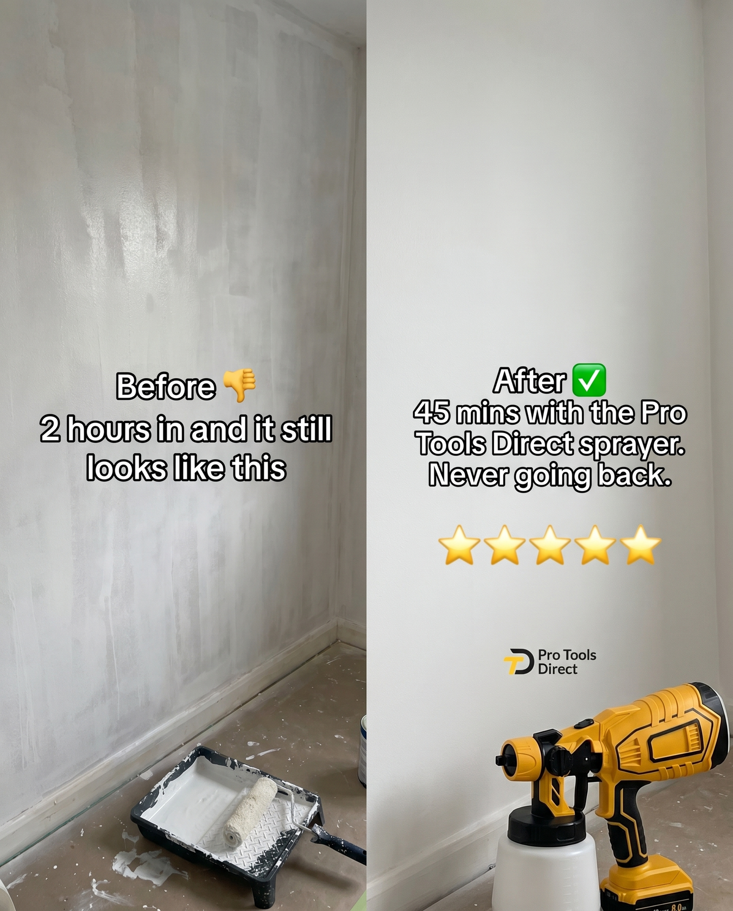 Dewalt Compatible Pro Paint Sprayer + Battery Power Bundle & Accessories