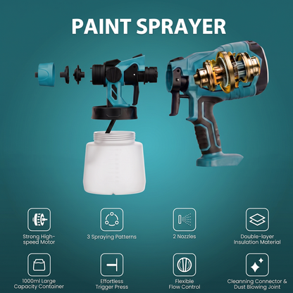 Makita Compatible 18v Cordless Paint Sprayer