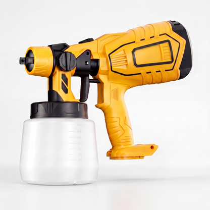 Sprayer with 1000 ml container, front view – DeWalt-compatible