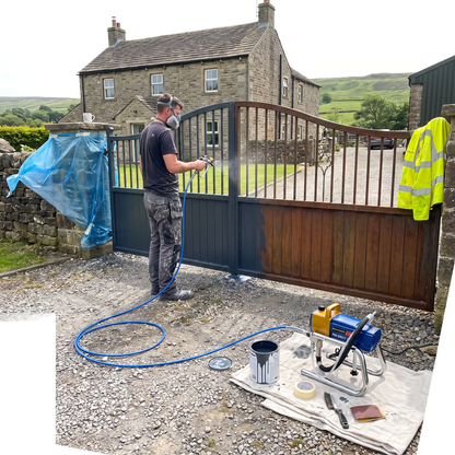 220V Pro Airless Paint Sprayer – 1500W for Interior and Exterior Use