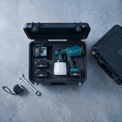 Makita Compatible Pro Paint Sprayer + Battery Power Bundle & Accessories