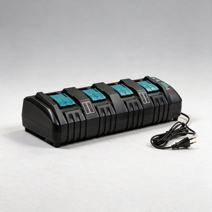 Makita Compatible DC18SF 4-Port Li-ion Battery Charger for 14.4V-18V