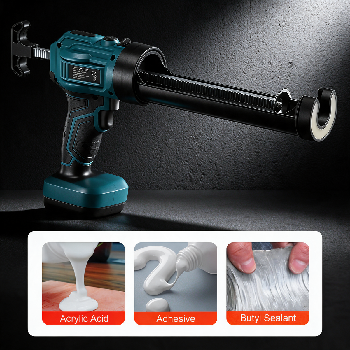 Works with acrylic, adhesive and butyl sealant – Makita-compatible