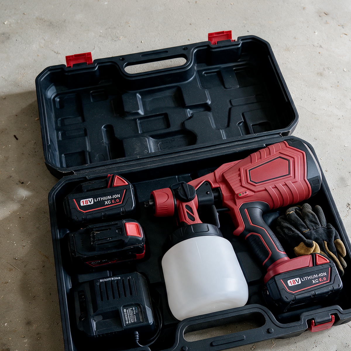Sprayer kit in carry case – Milwaukee-compatible