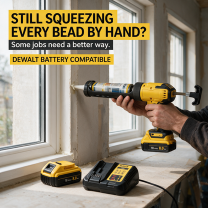 Sealing a window – DeWalt-compatible