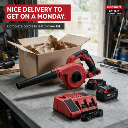 Unboxing the blower kit – Milwaukee-compatible