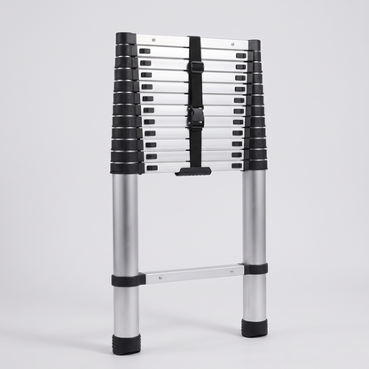 Telescopic ladder collapsed for storage