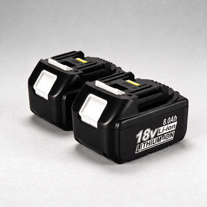 Two 18V 8.0Ah batteries – Makita-compatible