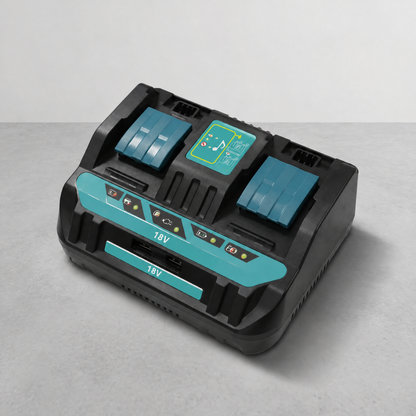 DC18RD-style dual-port rapid charger – Makita-compatible