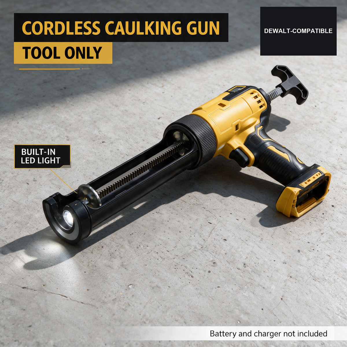DeWalt-compatible caulking gun, tool only