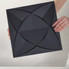 3D PVC Wall Panels 30-Pack 11.8x11.8in Modern Style Fireproof Waterproof