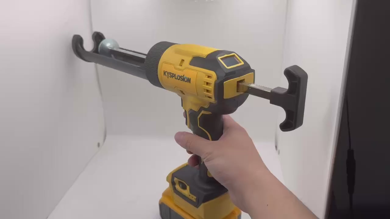 Video: DeWalt-Compatible Caulking Gun Kit, 2 Batteries + Charger