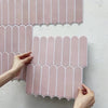 3D Linear Mosaic Peel-and-Stick Wall Panels 10-Pack 9.7sqft Modern Style