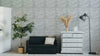 3D Textured PVC Wall Panels 12-20 Pack 11.81x11.81in Modern Style